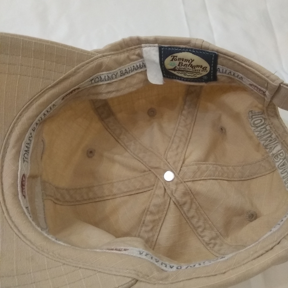 Tommy Bahama Tan Ripstop Baseball Cap - Picture 2 of 5